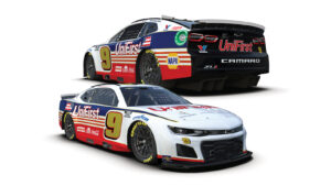 Chase Elliott UniFirst Dale Earnhardt Jr. throwback paint scheme Hendrick Motorsports 2024 NASCAR Cup Series