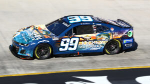 Daniel Suarez Jockey Outdoors paint scheme Trackhouse Racing 2024 NASCAR Cup Series