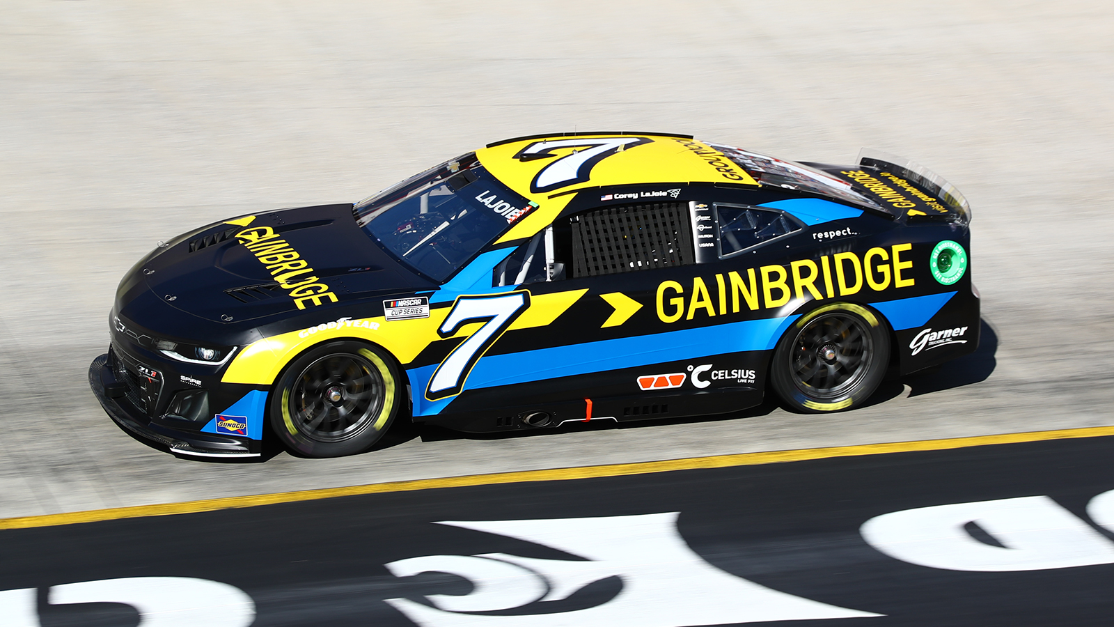 Corey LaJoie Gainbridge paint scheme Spire Motorsports 2024 NASCAR Cup Series