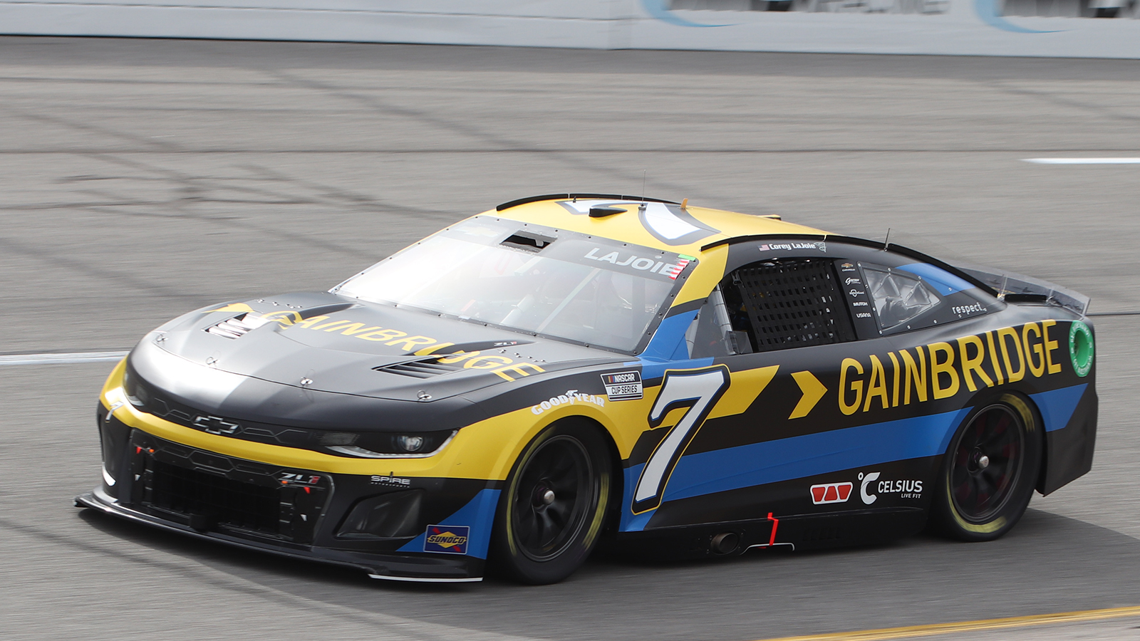 Corey LaJoie 2024 Gainbridge paint scheme Spire Motorsports NASCAR Cup Series