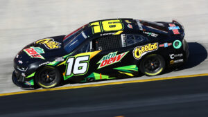 AJ Allmendinger Mountain Dew Cheetos paint scheme Kaulig Racing 2024 NASCAR Cup Series