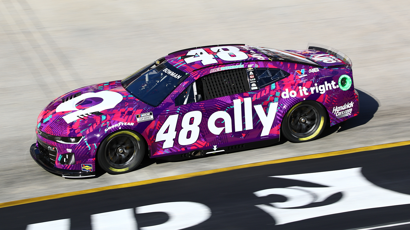 Alex Bowman 2024 Ally paint scheme Hendrick Motorsports NASCAR Cup Series