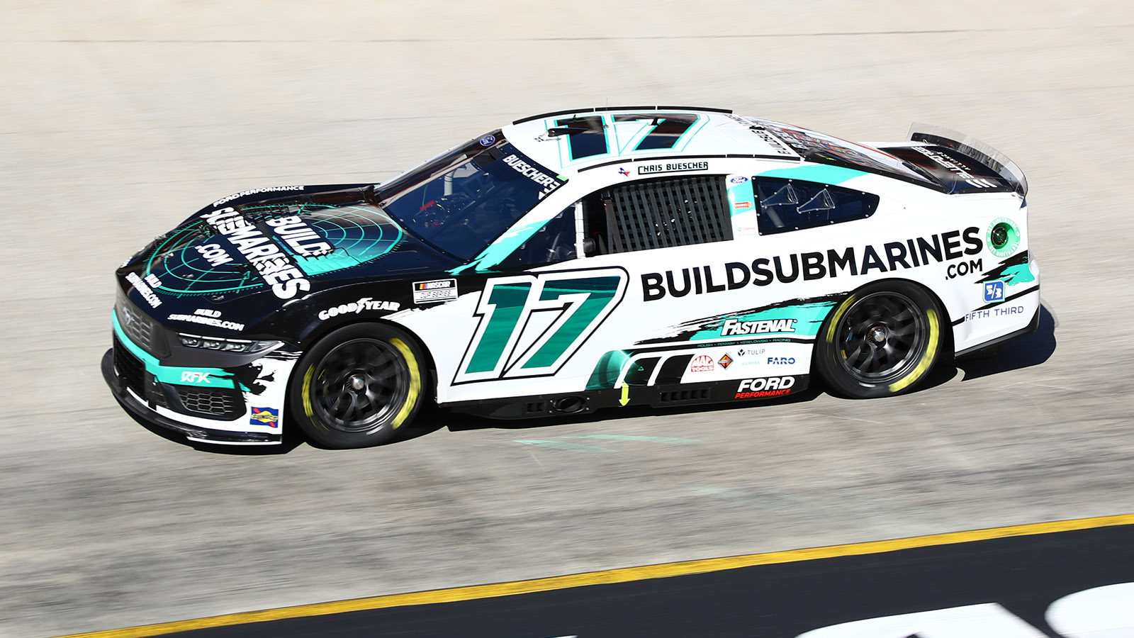Chris Buescher BuildSubmarines.com paint scheme RFK Racing 2024 NASCAR Cup Series