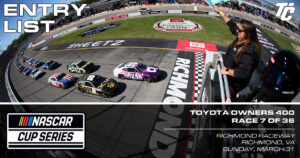Toyota Owners 400 entry list Richmond Raceway 2024 NASCAR Cup Series