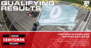 2024 NASCAR Craftsman Truck Series starting lineup las vegas motor speedway victoria's voice foundation 200