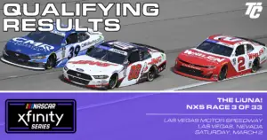 2024 NASCAR Xfinity Series The LiUNA! at Las Vegas Motor Speedway starting lineup qualifying results