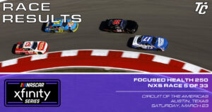 Focused Health 250 race results COTA NASCAR Xfinity Series Circuit of the Americas Kyle Larson win