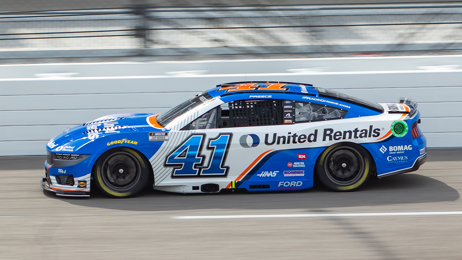 Ryan Preece 2024 United Rentals paint scheme Stewart-Haas Racing NASCAR Cup Series