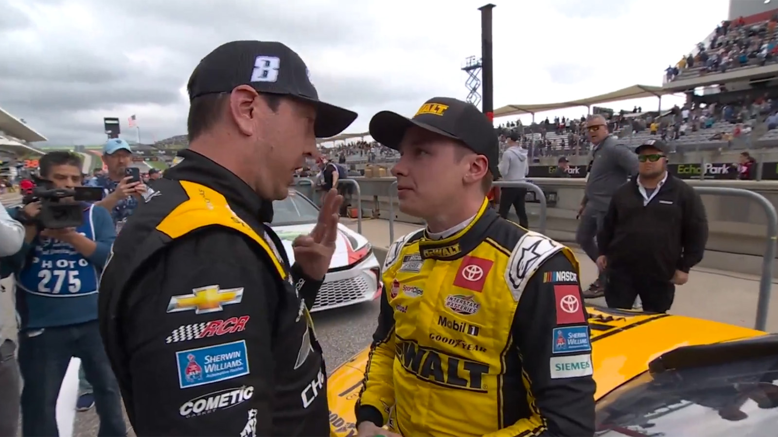 Kyle Busch confronts Christopher Bell Circuit of the Americas 2024 video