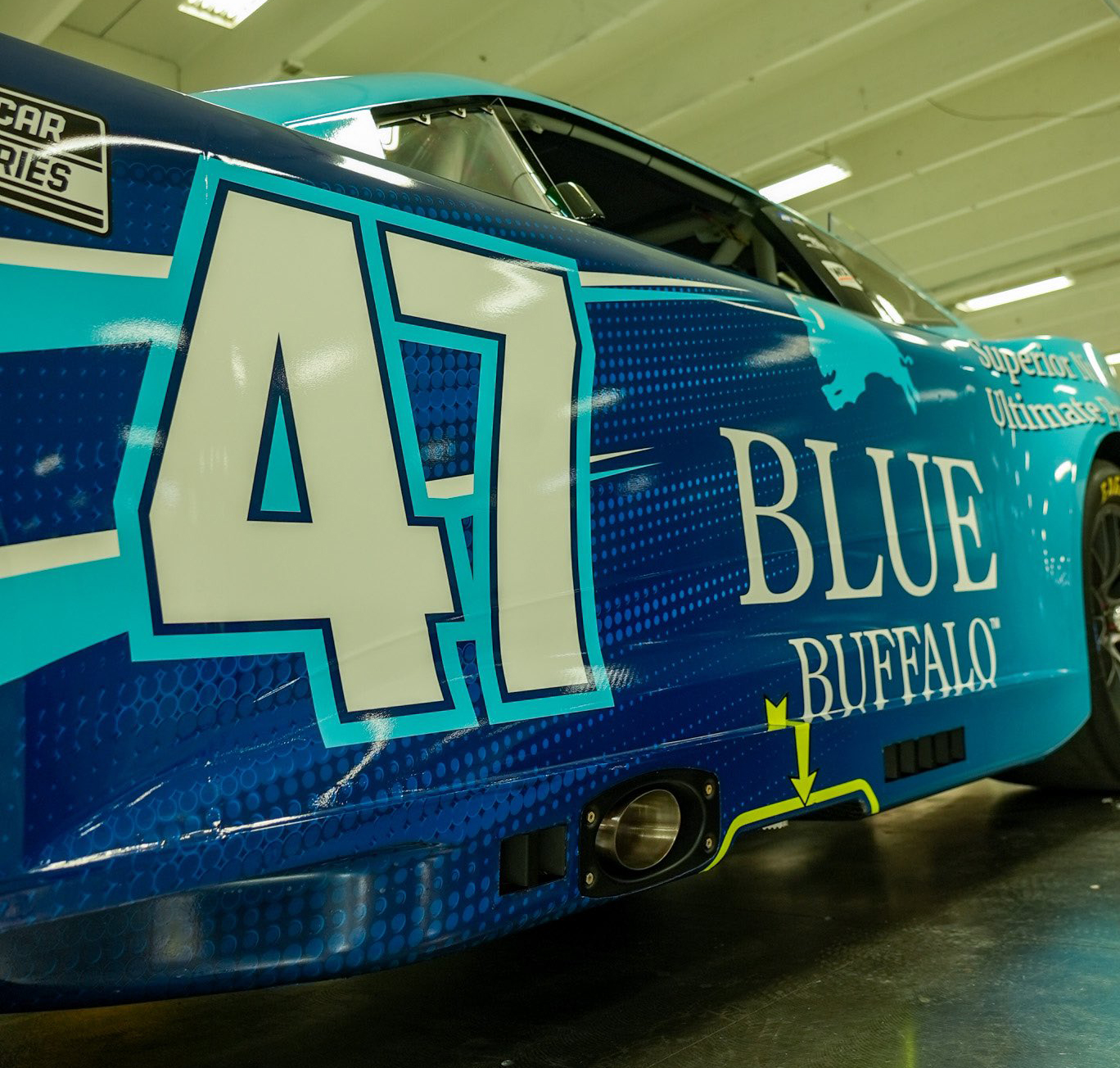 Ricky Stenhouse Jr. Boost / Blue Buffalo paint scheme 2024 JTG Daugherty Racing NASCAR Cup Series