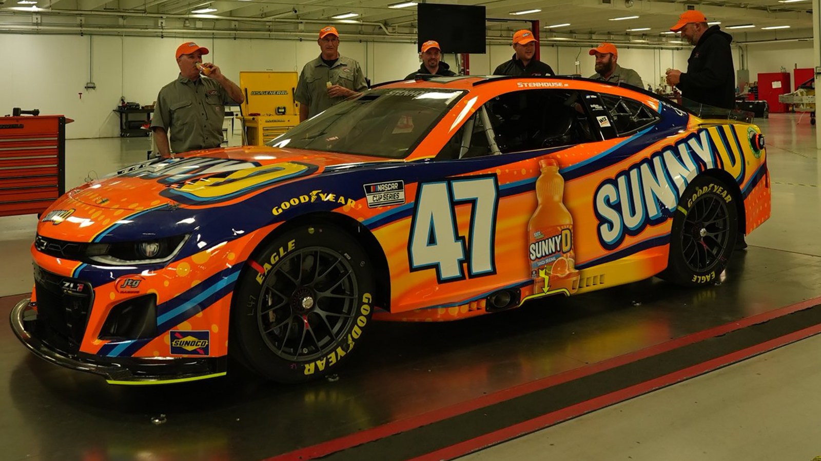 Ricky Stenhouse Jr. 2024 SunnyD paint scheme JTG Daugherty Racing NASCAR Cup Series