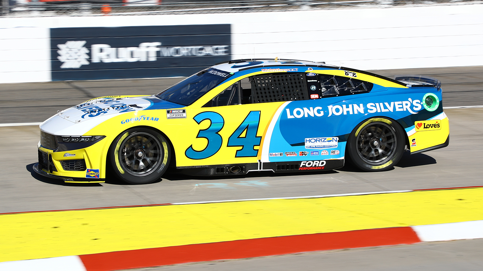Michael McDowell 2024 Long John Silver's paint scheme Front Row Motorsports NASCAR Cup Series