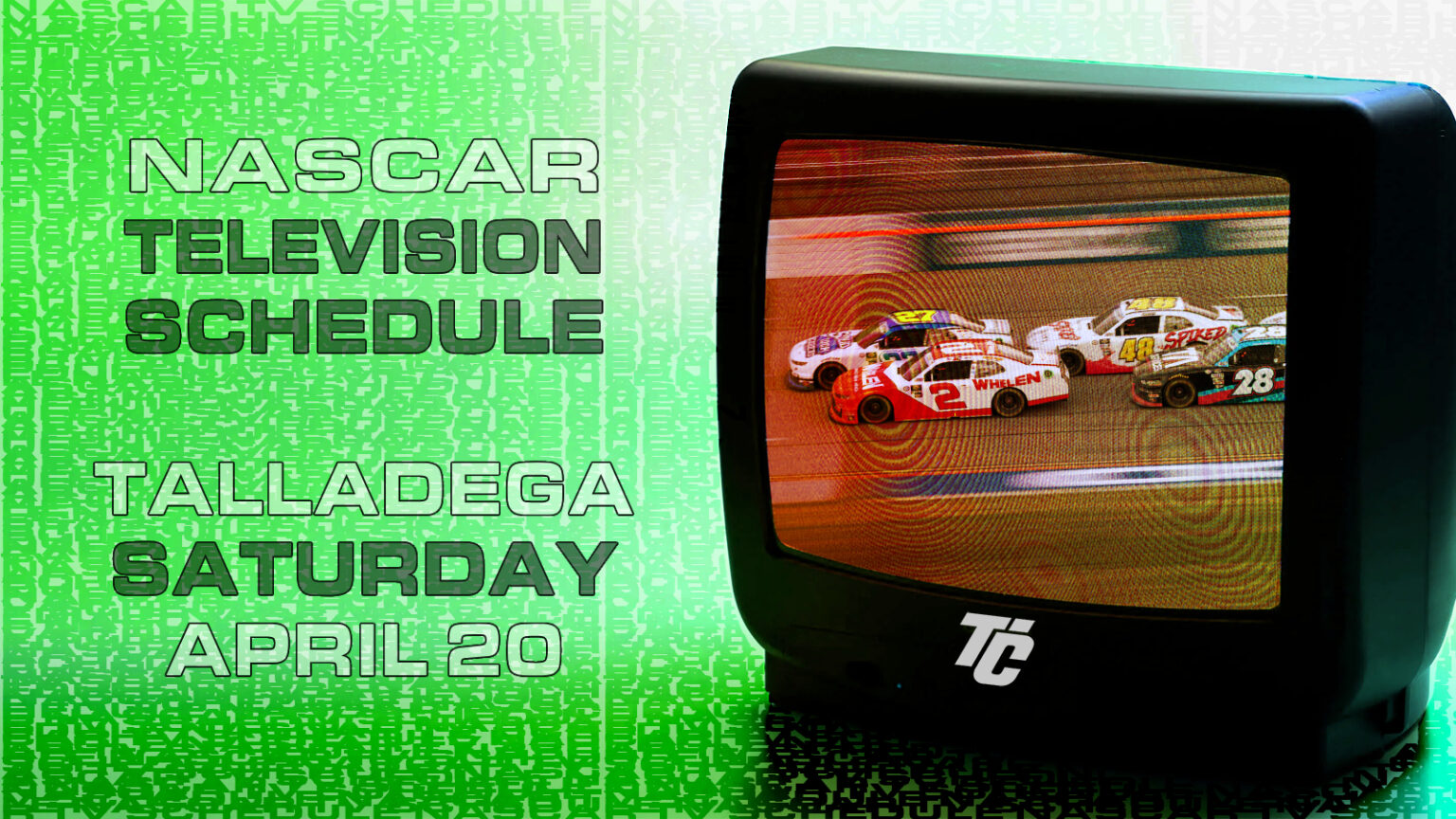 NASCAR And ARCA TV Schedule Saturday April 20 At Talladega nascar-and-arca-tv-schedule-saturday-april-20-at-talladega