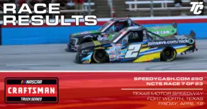 SpeedyCash.com 250 race results NASCAR Truck Texas Motor Speedway