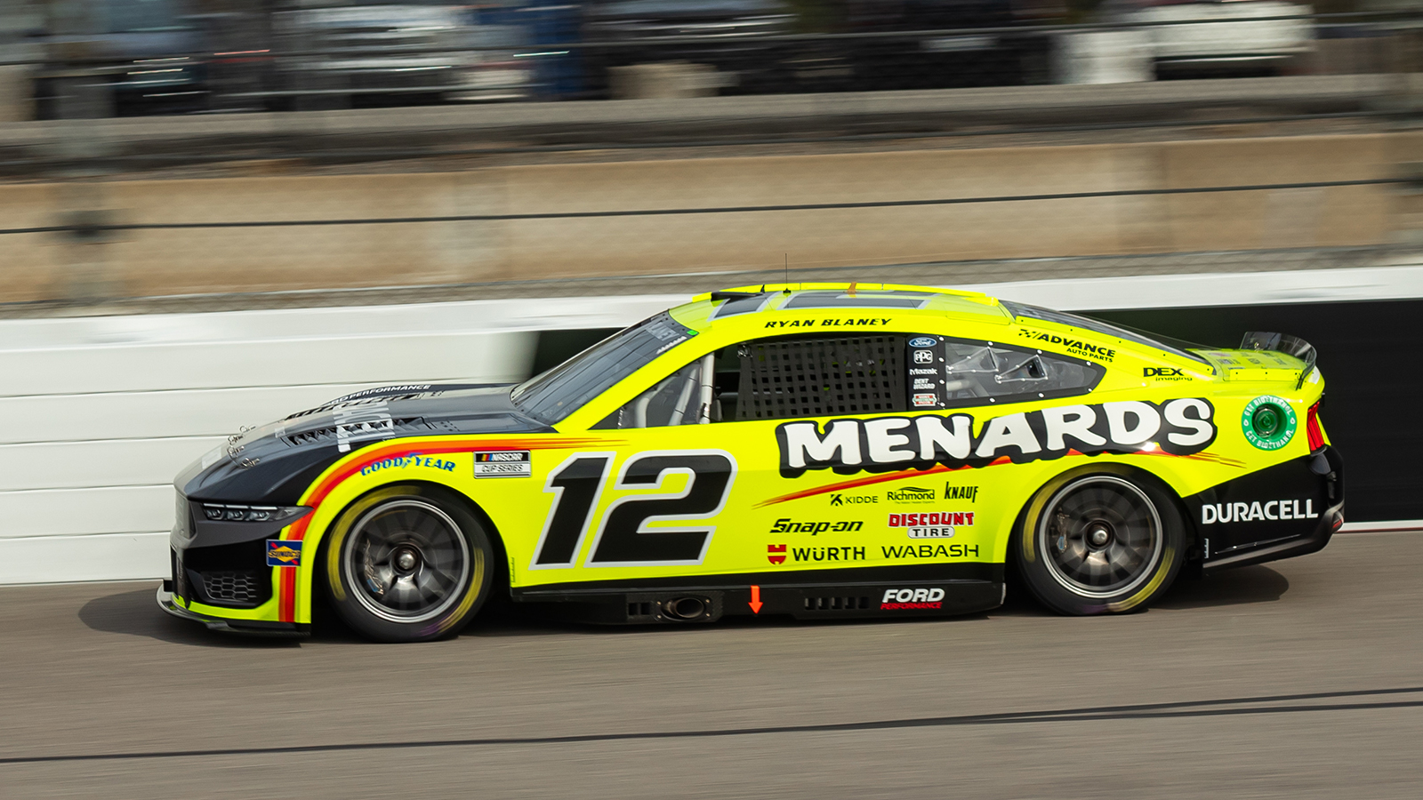 Ryan Blaney 2024 Menards Duracell paint scheme Team Penske NASCAR Cup Series