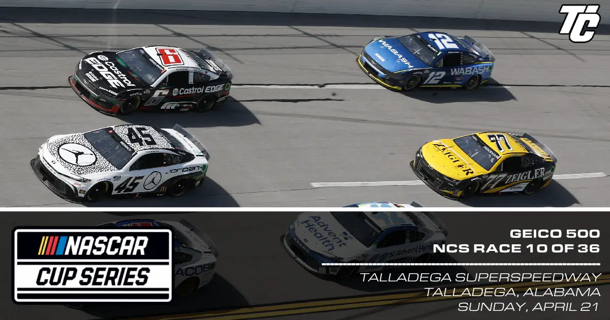GEICO 500 race results Talladega Superspeedway NASCAR Cup Series 2024