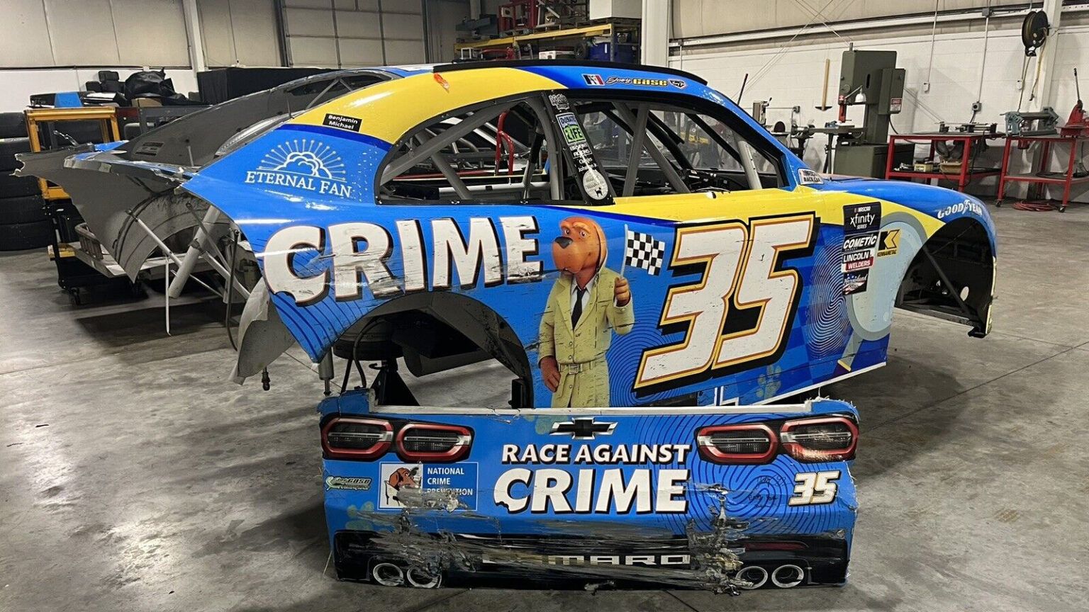 Joey Gase Selling Rear Bumper He Threw at Richmond in eBay Auction ...