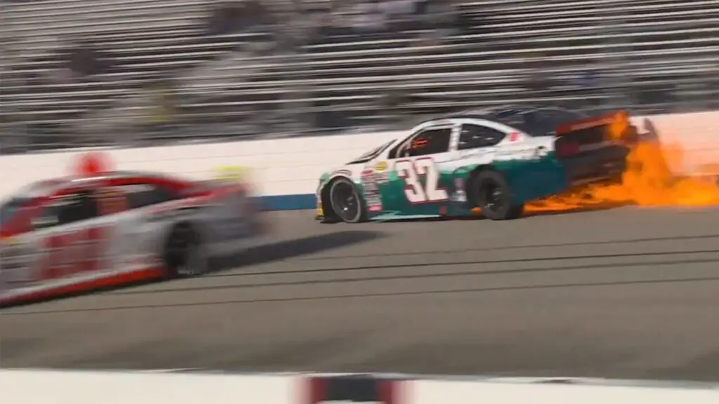 Amber Balcaen Christian Rose crash Dover 2024 ARCA Menards Series video