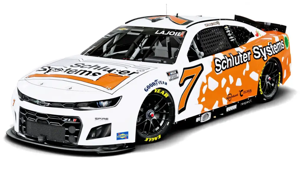 Corey LaJoie 2024 Schluter Systems paint scheme Spire Motorsports NASCAR Cup Series