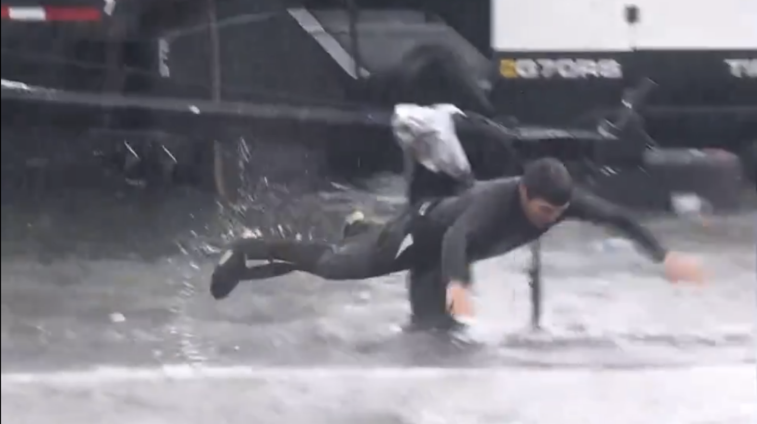 Flooded Pit Road Adds Chaos to North Wilkesboro Rain Delay