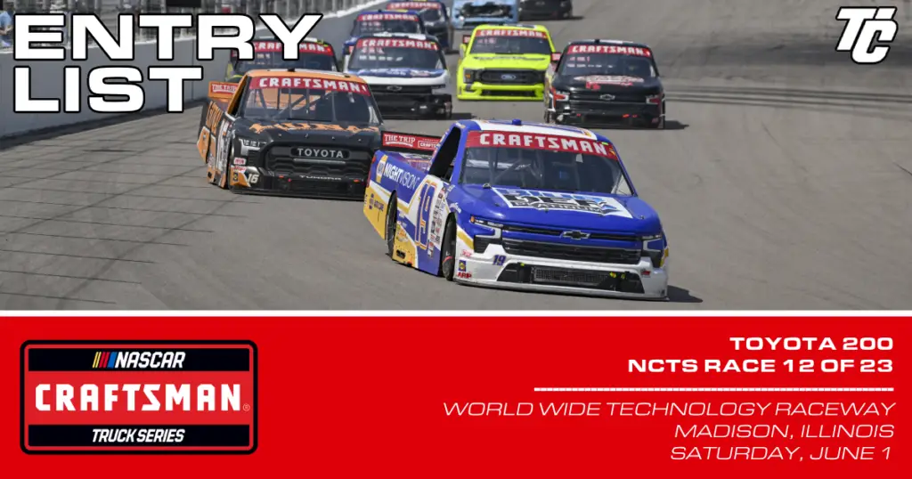 Entry List: 2024 NCTS Toyota 200 at WWT Raceway