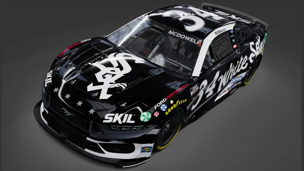 Chicago White Sox NASCAR Cup Series Michael McDowell Front Row Motorsports Chicago Street Race