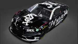 Chicago White Sox NASCAR Cup Series Michael McDowell Front Row Motorsports Chicago Street Race