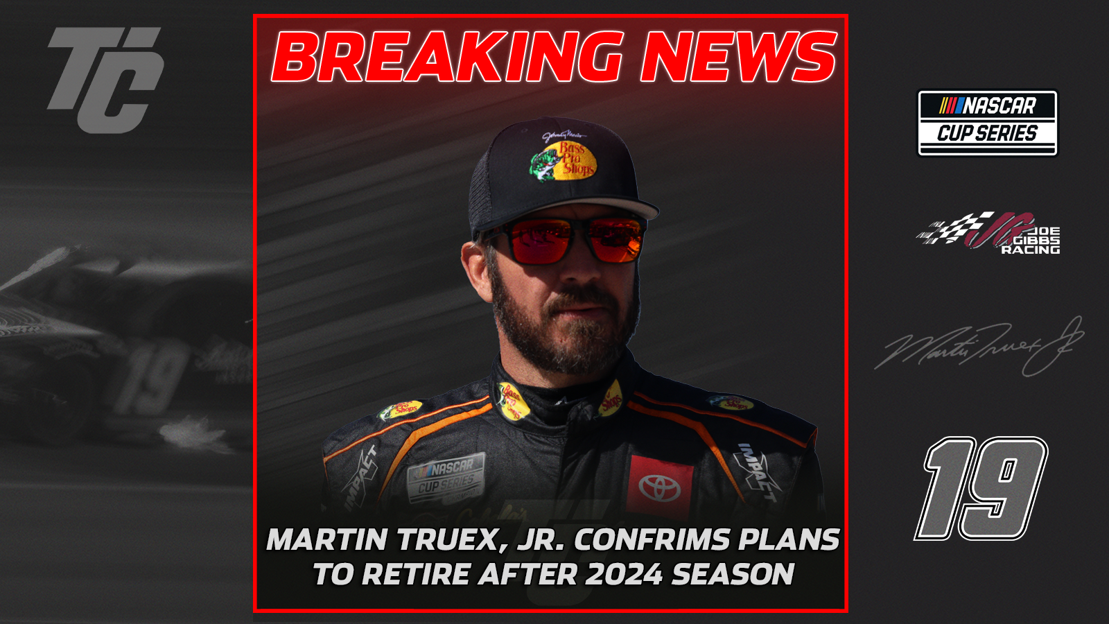 Martin Truex Jr Joe Gibbs Racing Retirement NASCAR Cup Series