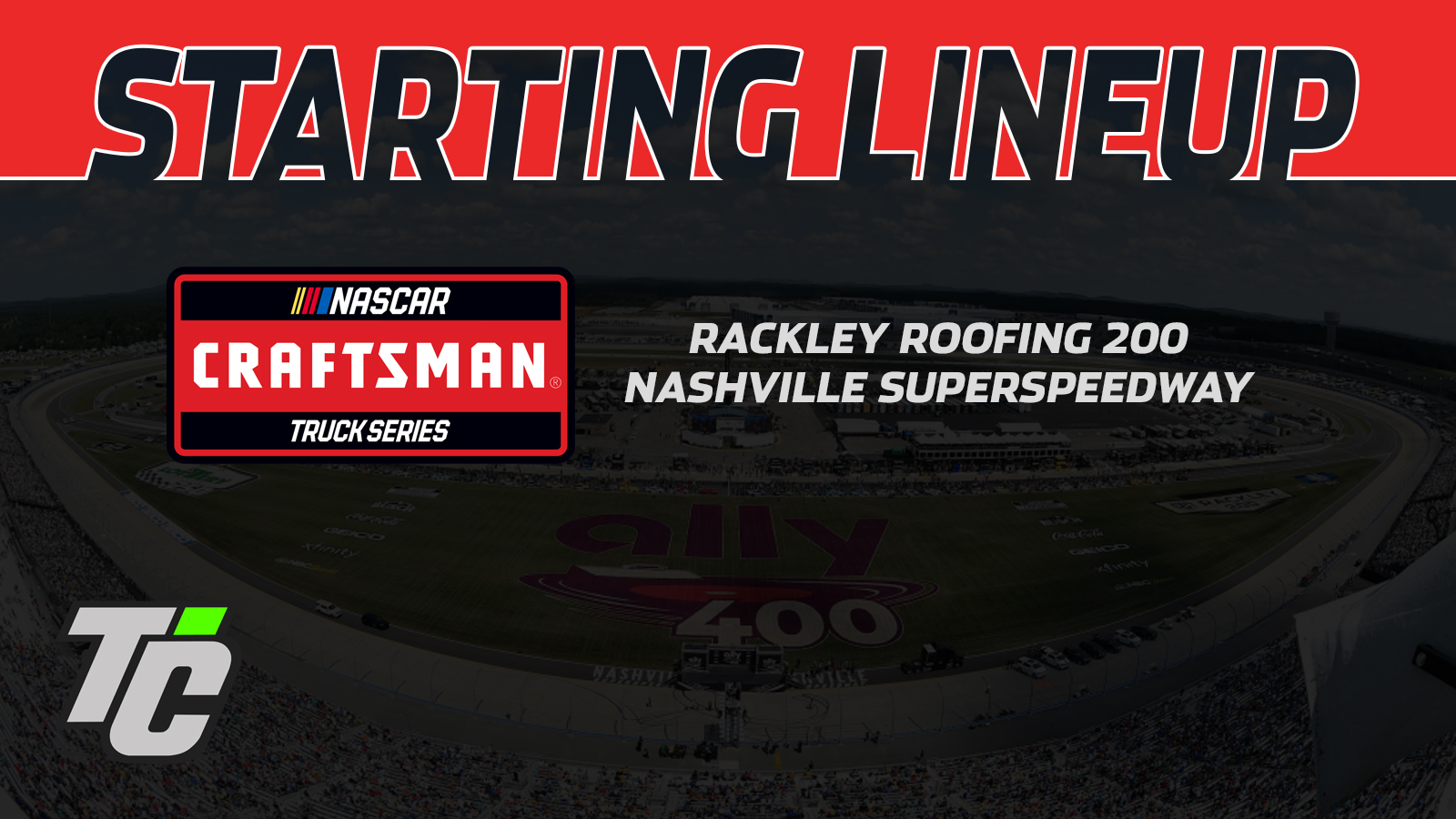 Starting Lineup: 2024 NCTS Rackley Roofing 200 at Nashville ...