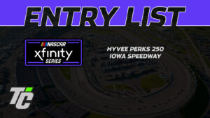 Hyvee Perks 250 entry list 2024 NASCAR Xfinity Series at Iowa Speedway