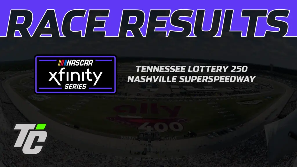 Tennessee Lottery 250 race results Nashville Superspeedway 2024 John Hunter Nemechek wins