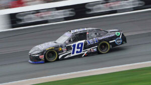 Justin Bonsignore NASCAR Xfinity Series debut finishes 23rd Joe Gibbs Racing New Hampshire Motor Speedway SciAps 200