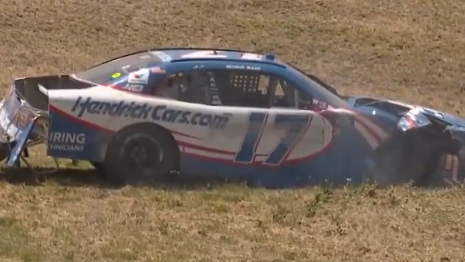 Boris Said crash NASCAR Xfinity Series practice Sonoma Raceway video 2024 Hendrick Motorsports