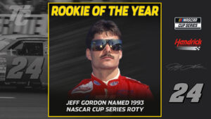 1993 NASCAR Winston Cup Series Rookie of the Year Standings Jeff Gordon 1993 NASCAR Cup Rookie of the Year