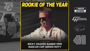 1995 NASCAR Winston Cup Series Rookie of the Year Standings Ricky Craven 1995 NASCAR Cup Rookie of the Year