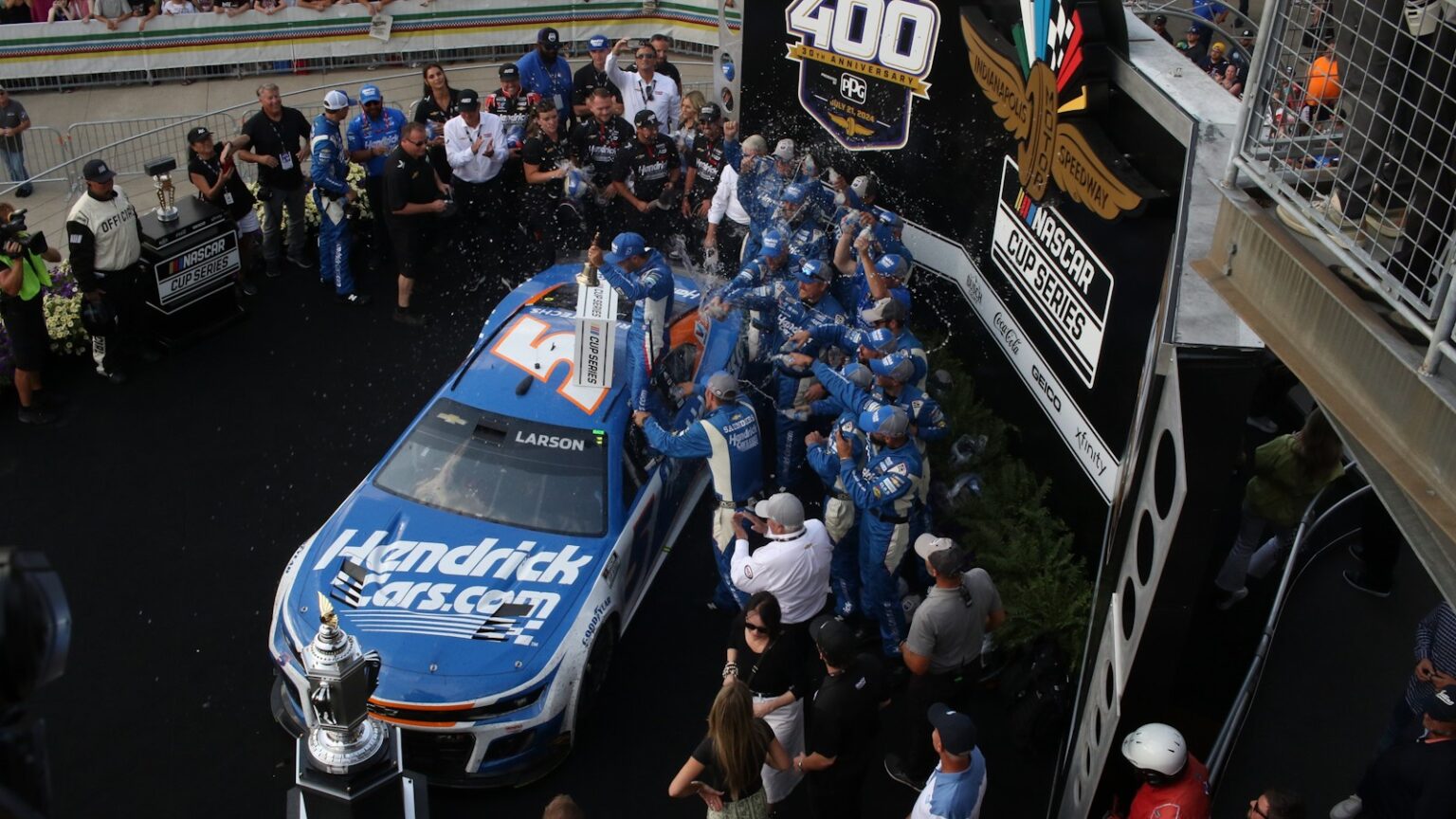 Inspection Complete: Kyle Larson Wins 2024 Brickyard 400