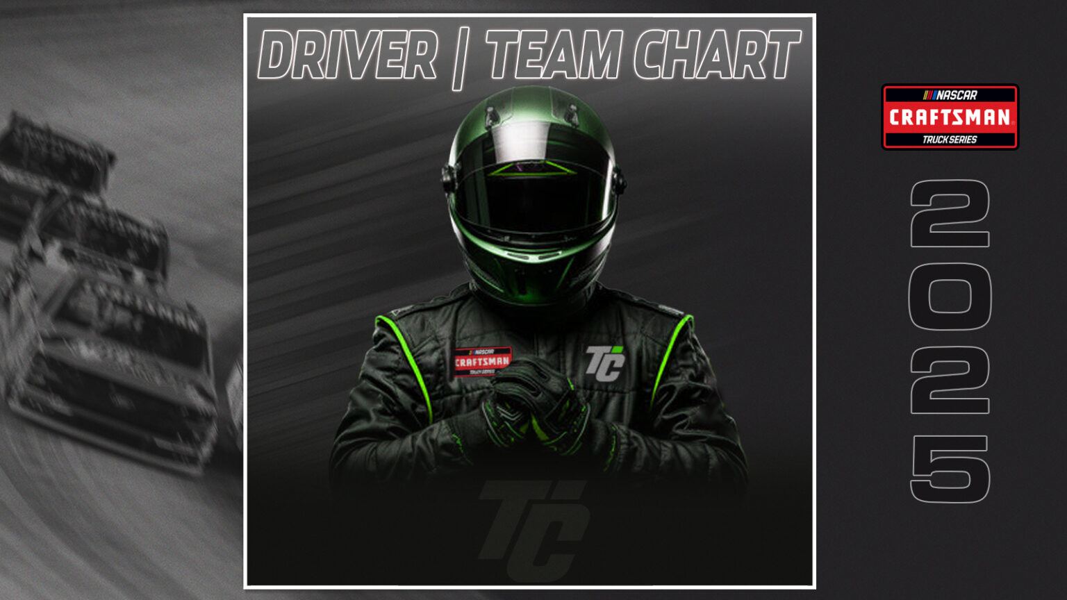 2025 NASCAR Driver/Team Chart NASCAR Truck Series