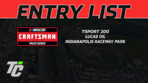 TSPORT 200 entry list NASCAR Craftsman Truck Series Lucas Oil Indianapolis Raceway Park IRP