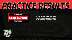 CRC Brakleen 175 practice results NASCAR Craftsman Truck Series Pocono Raceway 2024