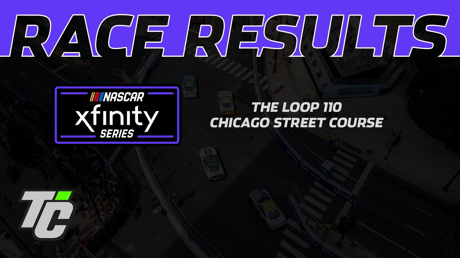 The Loop 110 race results NASCAR Xfinity Series Chicago Street Course 2024 Shane van Gisbergen wins