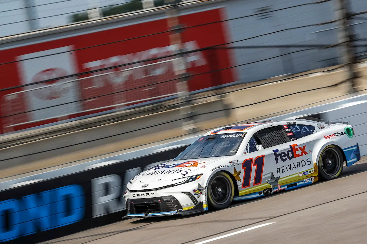 Denny Hamlin Joe Gibbs Racing Richmond Raceway NASCAR Cup Cook Out 400 Pole Position Qualifying