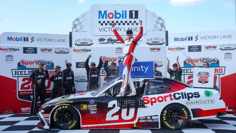 Christopher Bell wins NASCAR Xfinity at Darlington inspection complete