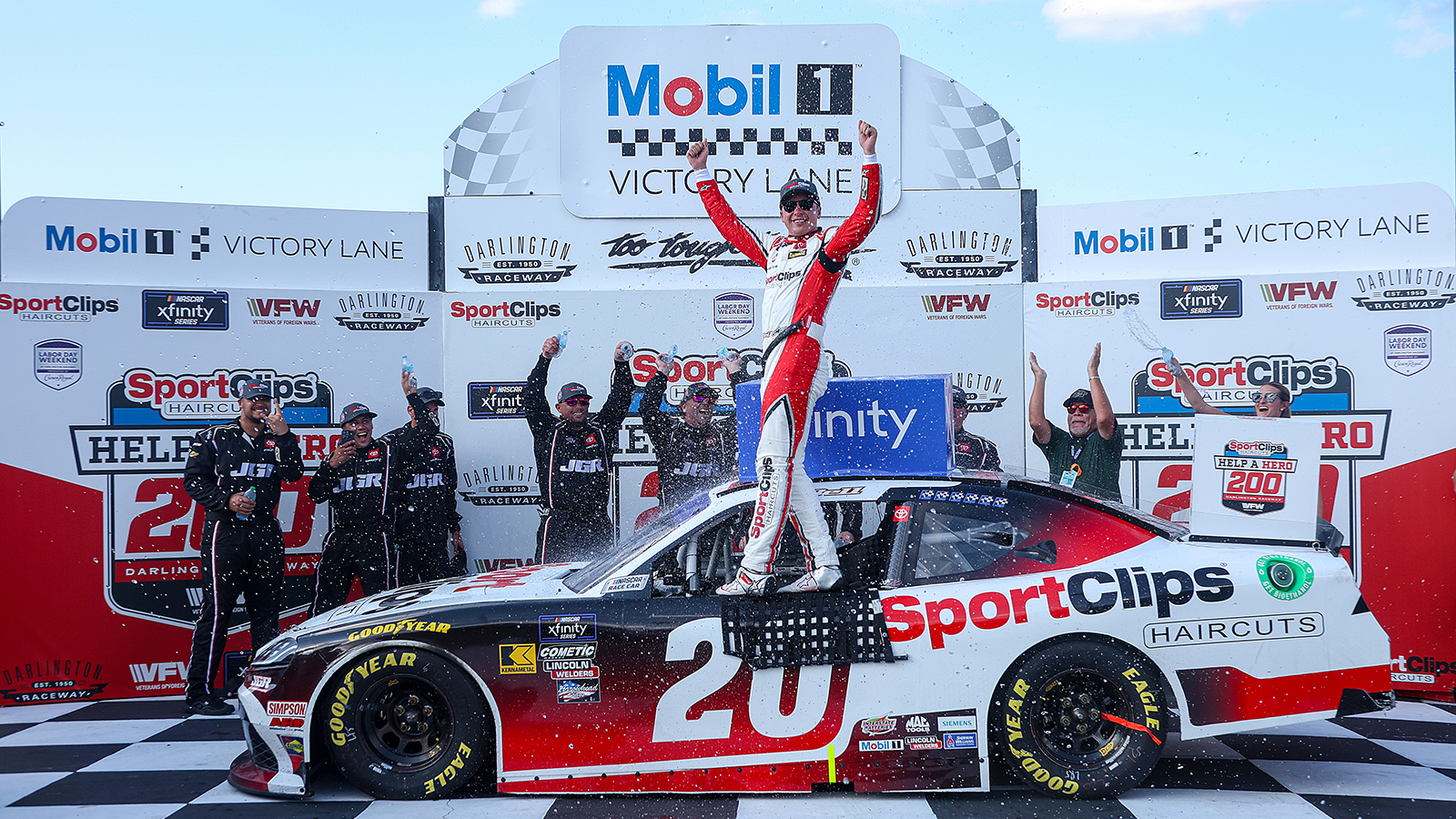 Christopher Bell wins NASCAR Xfinity at Darlington inspection complete