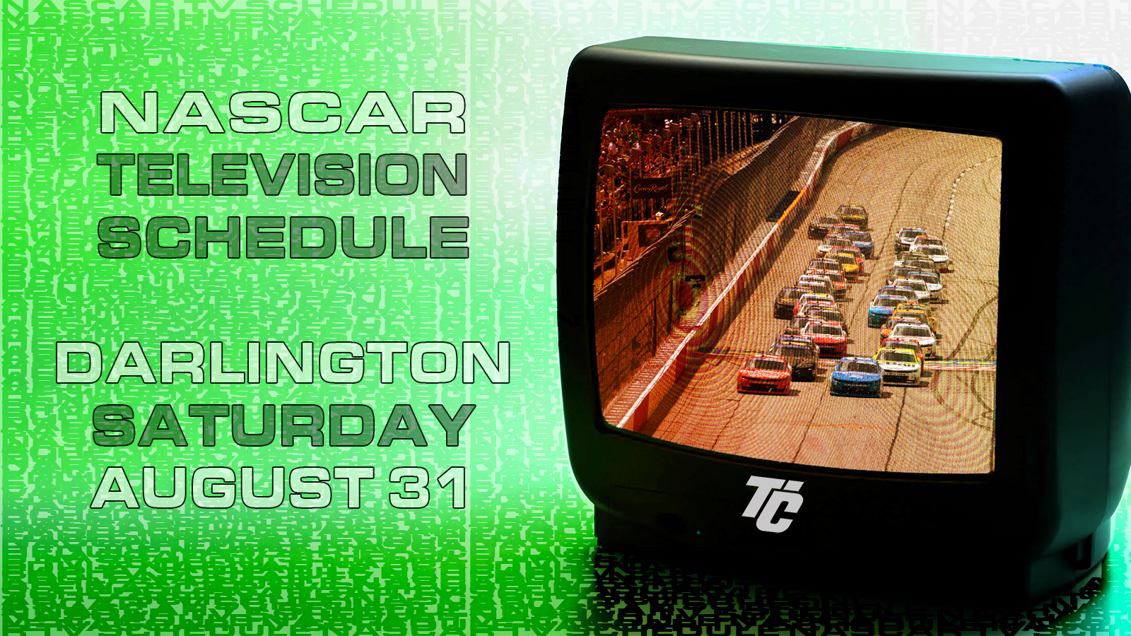 NASCAR TV Schedule Saturday, August 31, 2024