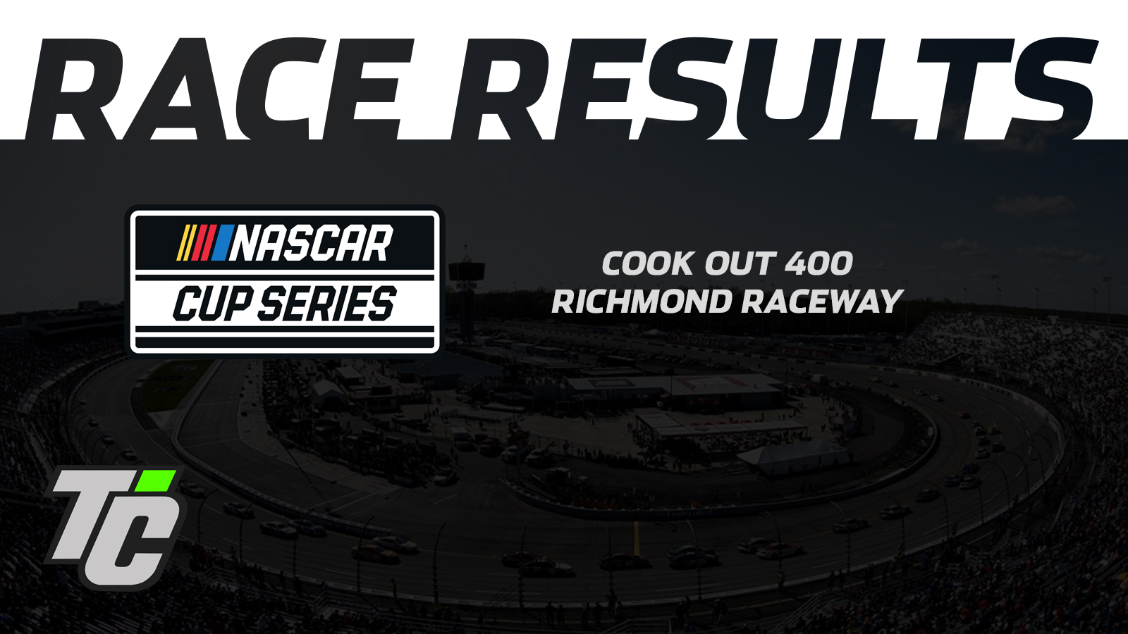 Cook Out 400 race results 2024 NASCAR Cup Series Richmond Raceway Austin Dillon win