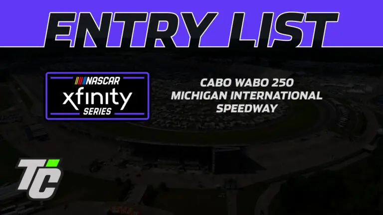 Cabo Wabo 250 entry list NASCAR Xfinity Series Michigan International Speedway 2024