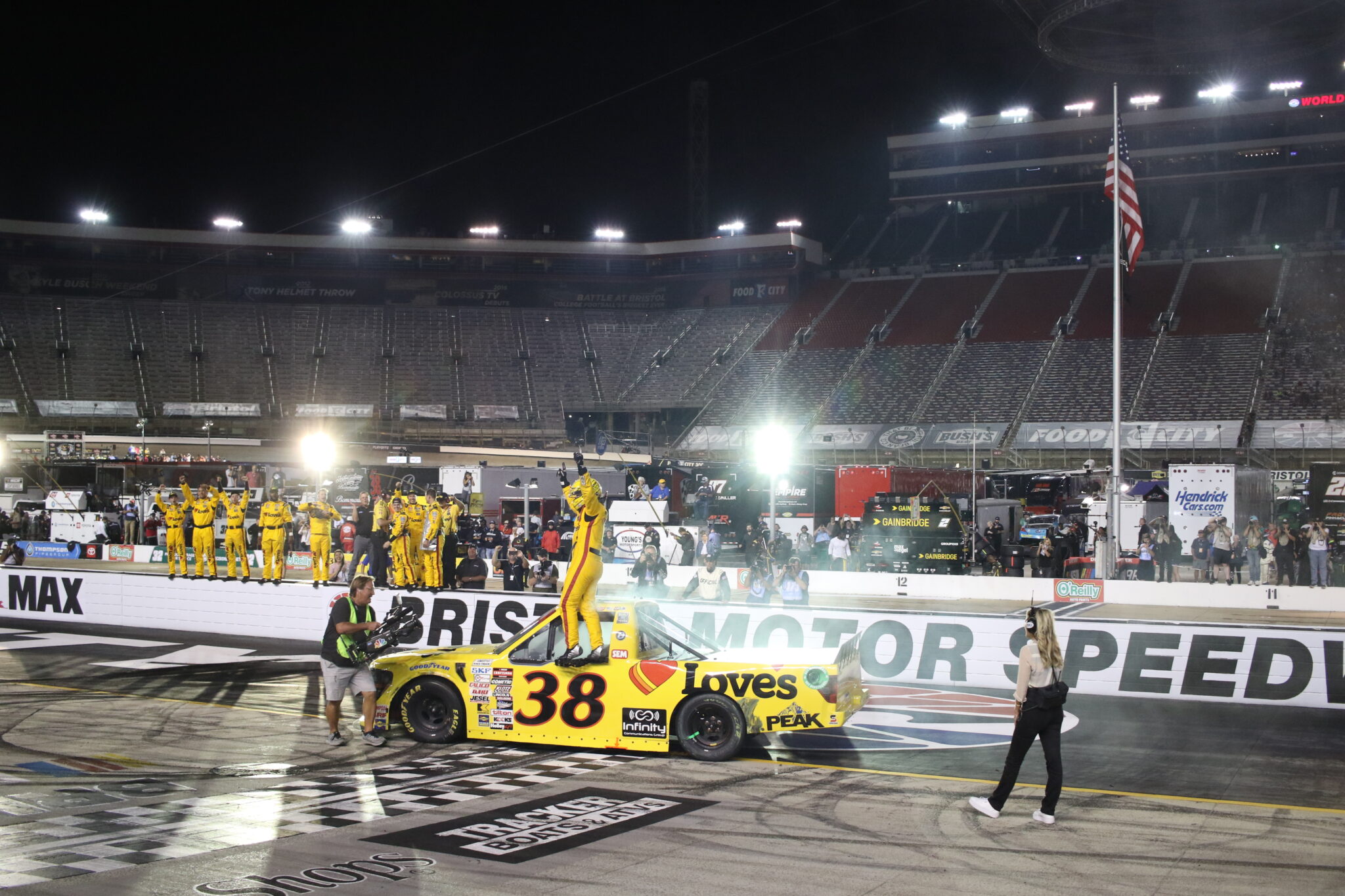 Layne Riggs Wins Second Consecutive Truck Series Race at Bristol