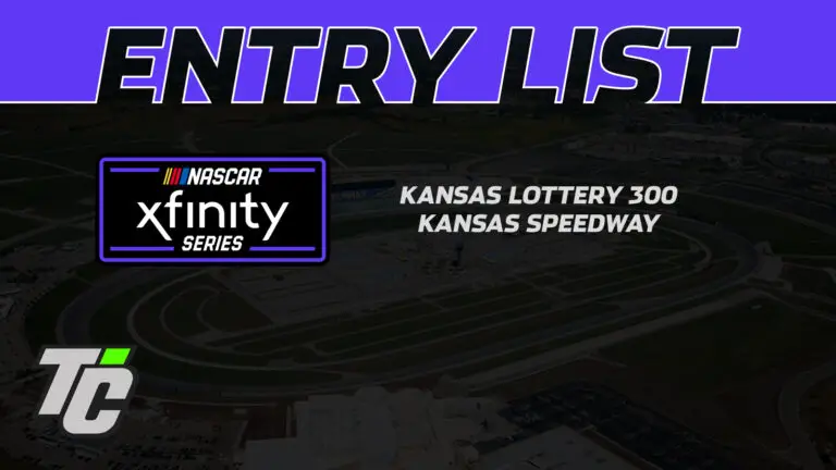 Kansas Lottery 300 entry list Kansas Speedway NASCAR Xfinity Series 2024