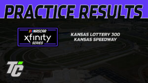 Kansas Lottery 300 practice results 2024 NASCAR Xfinity Series