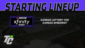 Kansas Lottery 300 starting lineup NASCAR Xfinity Kansas Speedway 2024